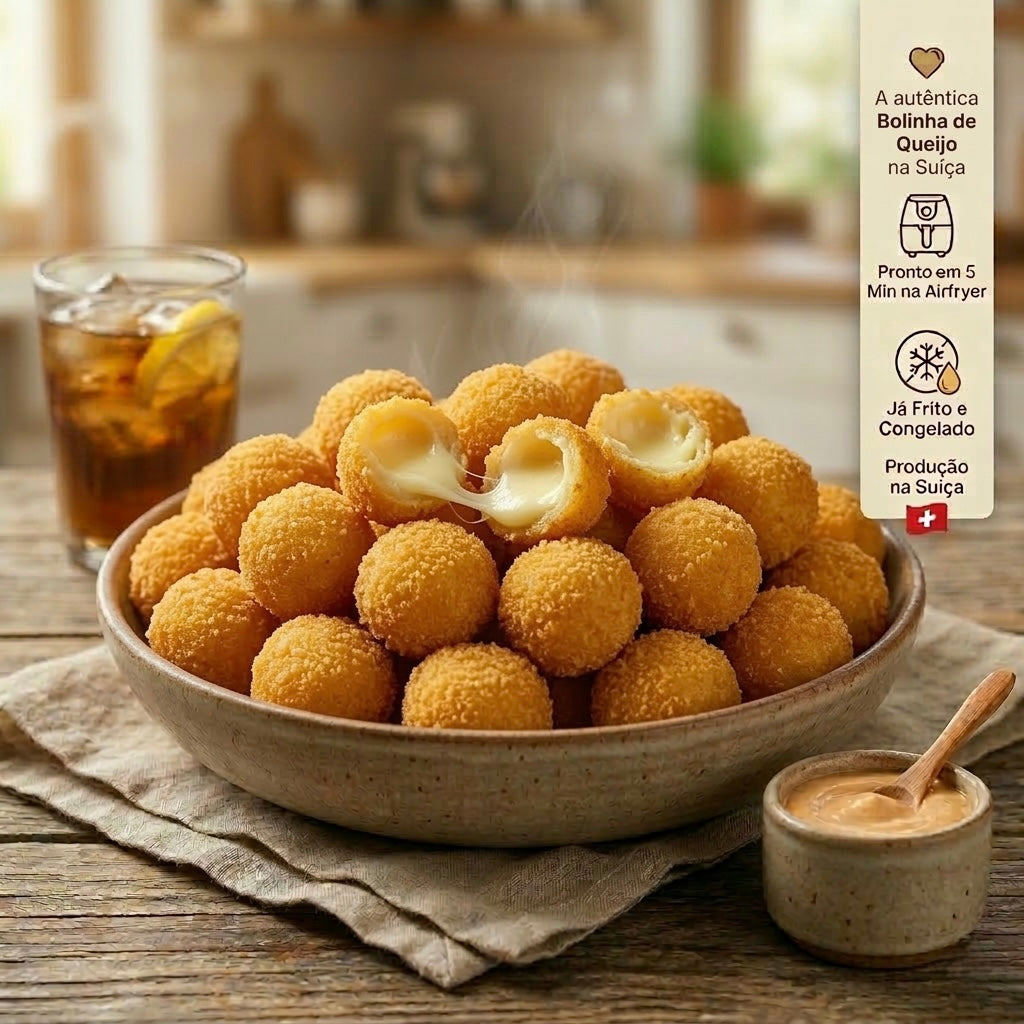 Bolinha de queijo com Gruyère 🧀 - BREEZi